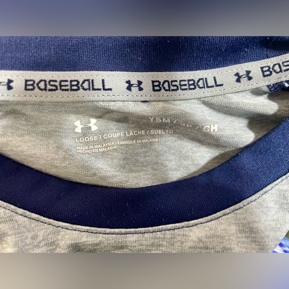 Under Armour Boys' YSM Utility Baseball 3/4 Sleeve Shirt - Picture 4 of 4